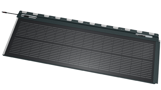 Produktbild på PREFA solpanel med fotovoltaikkabel
