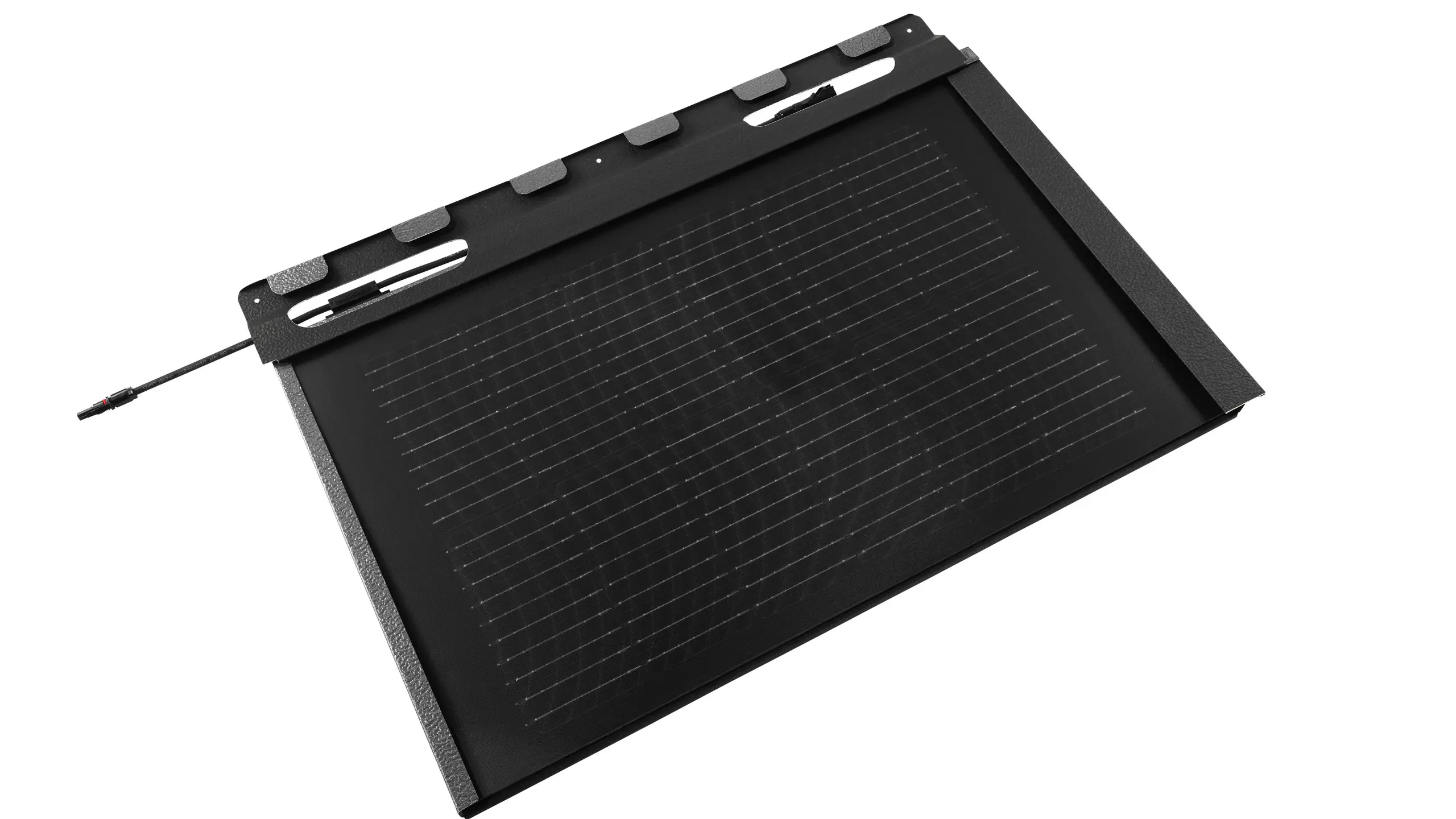 Bild visar PREFA solpanel liten i svart.