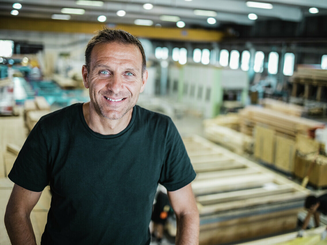 Portrait des Verlegers Luca Frutaz.