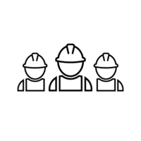 Clipart av tre hantverkare 