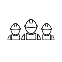 Clipart av tre hantverkare 