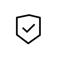 Clipart på en stämpel som symboliserar produktens prestandagaranti