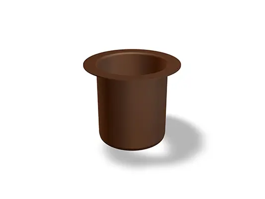 PREFA anslutningsrör med limfläns, Ø 58 mm, passar PREFA avloppsrör Ø 60 mm, perfekt för pålitliga röranslutningar utomhus.
