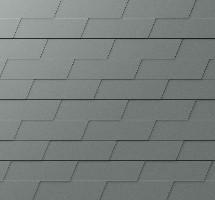 Produkter PREFA Fasadsystem Väggshingel XL 07 P.10 ljusgrå P.10